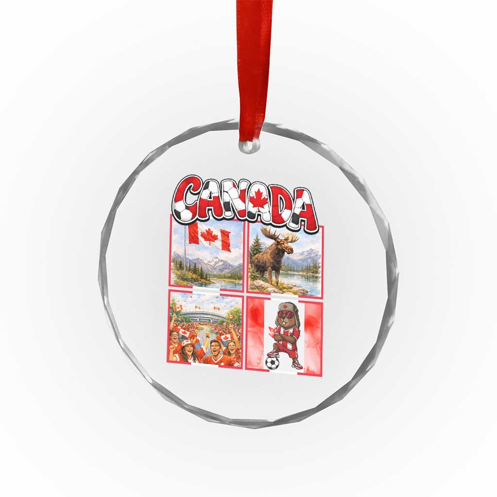 Proud Canada National Soccer Fan 2026 Gift Crystal Glass Ornament TS12 Print Your Wear