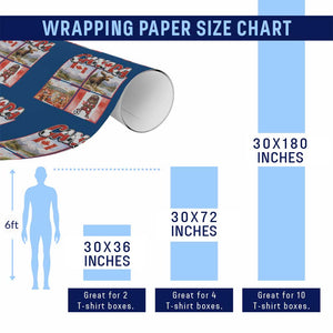 Proud Canada National Soccer Fan 2026 Gift Wrapping Paper Roll TS12 Print Your Wear