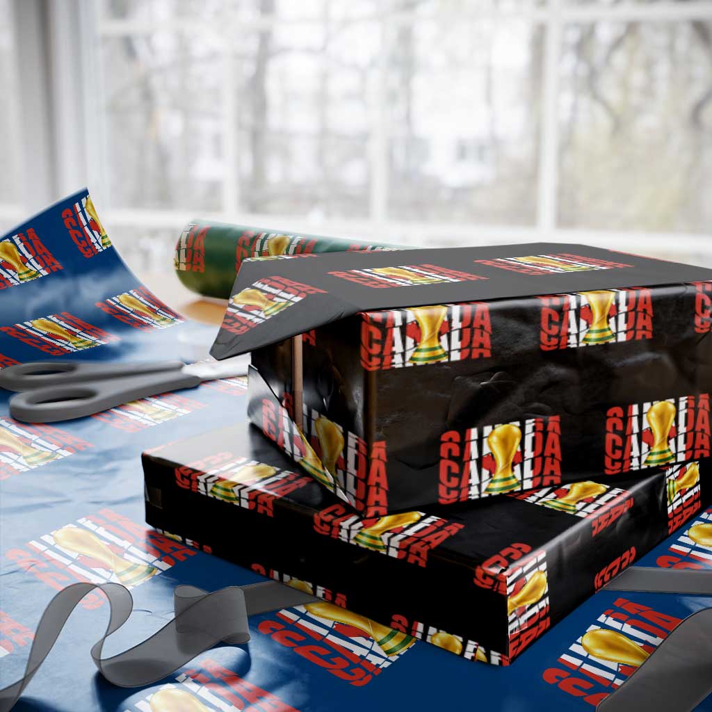 Proud Canada National Soccer Lover Fan Gift Wrapping Paper Roll TS12 Black Print Your Wear