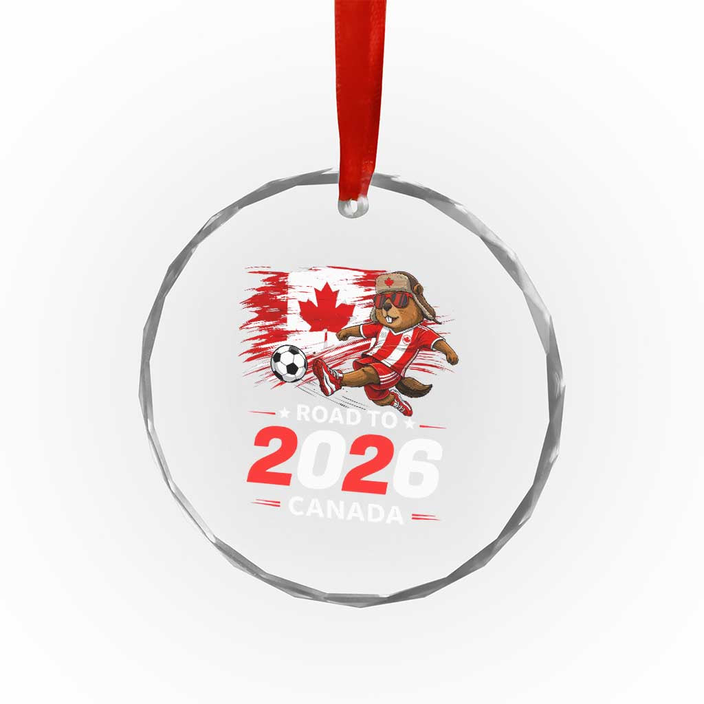 Proud Canada Soccer Beaver Crystal Glass Ornament Road To 2026 TS12 Print Your Wear