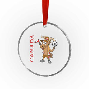 Proud Canada Soccer Moose Crystal Glass Ornament Canadian Football Fan TS12 Print Your Wear