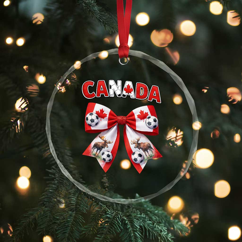 Proud Canadian National Soccer Lover Crystal Glass Ornament Football Fan Gift TS12 Print Your Wear