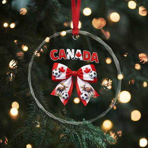 Proud Canadian National Soccer Lover Crystal Glass Ornament Football Fan Gift TS12 Print Your Wear