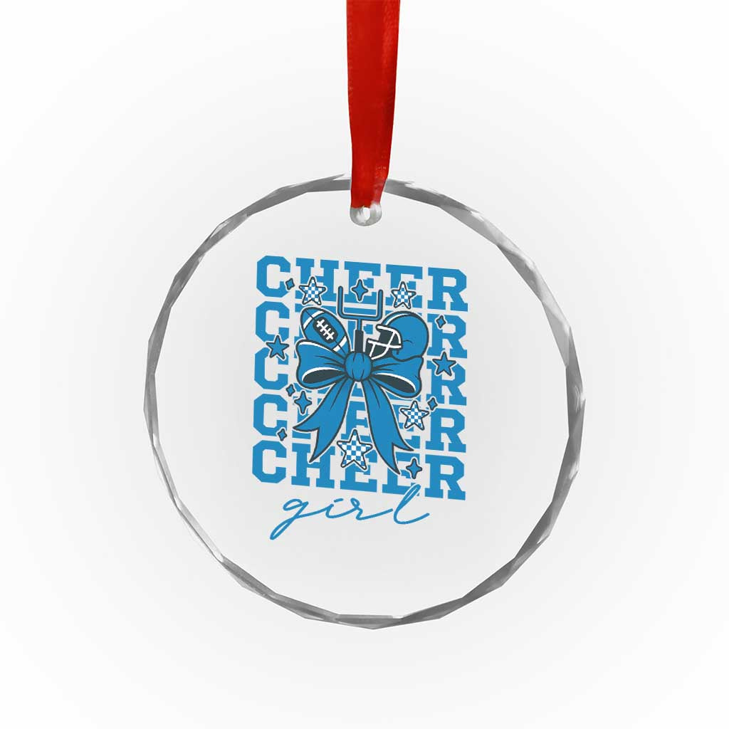 Proud Cheer Girl Crystal Glass Ornament Football Team Supporter Gift TS12 Print Your Wear