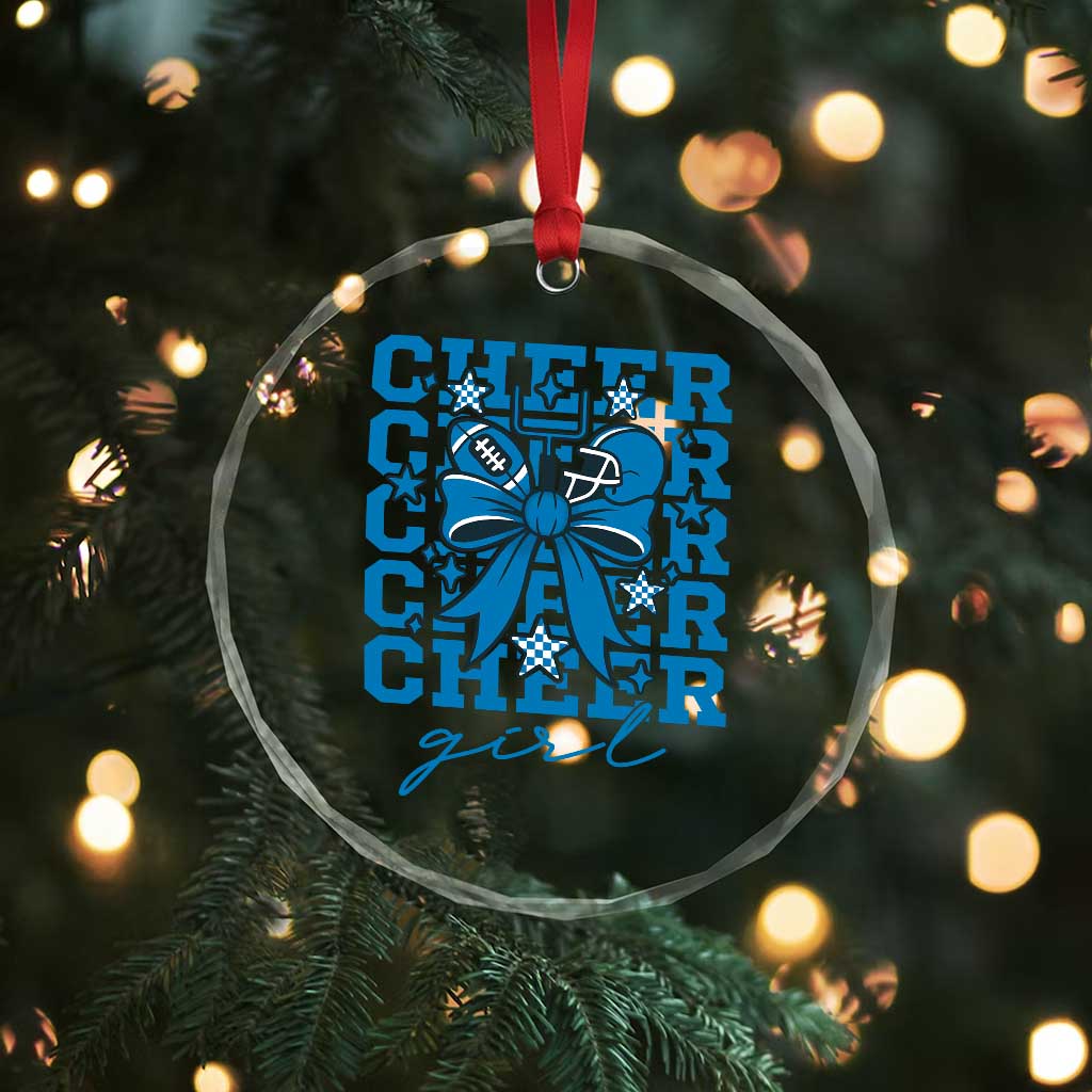 Proud Cheer Girl Crystal Glass Ornament Football Team Supporter Gift TS12 Print Your Wear
