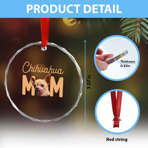Proud Dog Mom Chihuahua Crystal Glass Ornament Mothers Day Lover Gift TS12 Print Your Wear