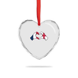 Proud Fance England Heritage Hand Heart Graphic Heart Crystal Glass Ornament French English Anglo Roots Cross Border Love Unity TS02 Print Your Wear