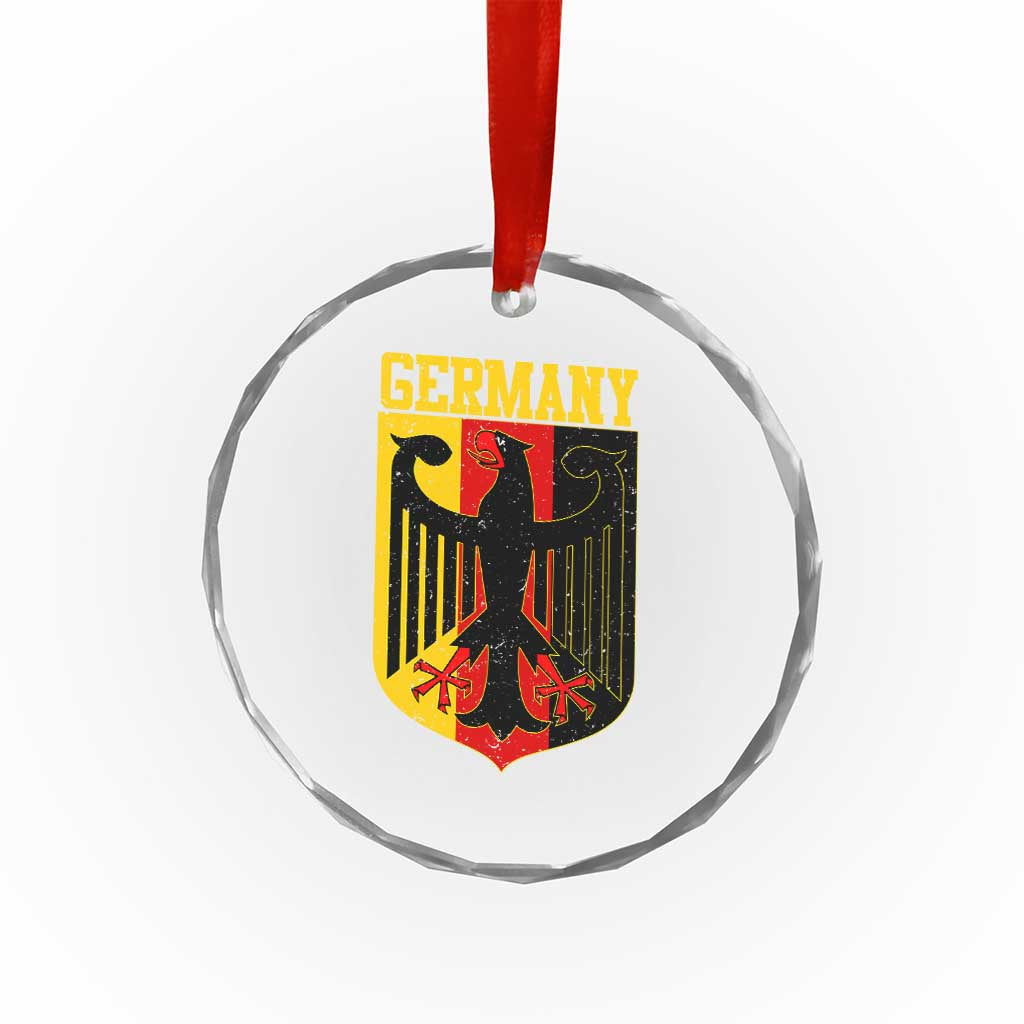 Proud Germany Crystal Glass Ornament Bundesadler Coat of Arms German Flag TS11 Print Your Wear