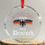 Proud Germany Crystal Glass Ornament Naturlich Bate Ich Recht Ich Bin Deutsch TS11 Transparent Glass 3'' Circle Print Your Wear