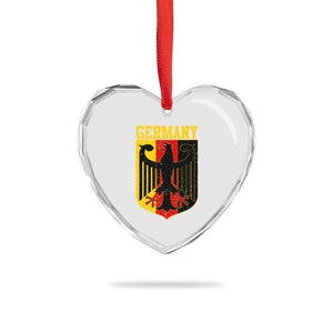 Proud Germany Heart Crystal Glass Ornament Bundesadler Coat of Arms German Flag TS11 Print Your Wear