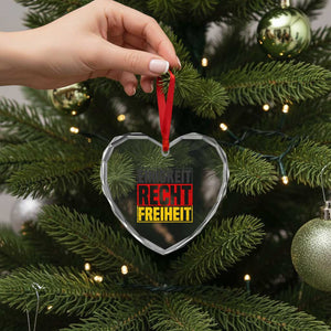 Proud Germany Heart Crystal Glass Ornament Einigkeit Recht Freiheit German Flag TS11 Print Your Wear