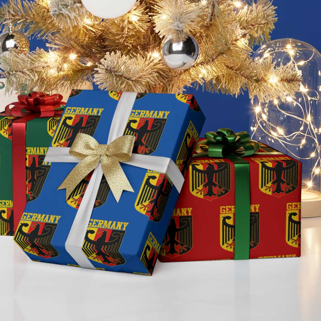 Proud Germany Wrapping Paper Roll Bundesadler Coat of Arms German Flag TS11 Print Your Wear