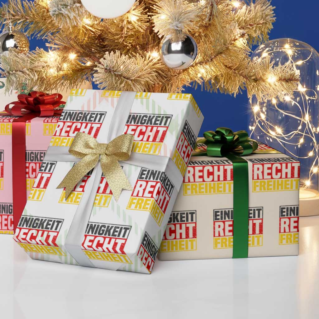 Proud Germany Wrapping Paper Roll Einigkeit Recht Freiheit German Flag TS11 Print Your Wear