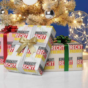 Proud Germany Wrapping Paper Roll Einigkeit Recht Freiheit German Flag TS11 Print Your Wear