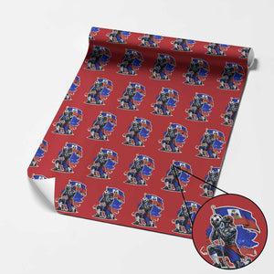 Proud Haiti Soccer Fan Wrapping Paper Roll Ayiti Heritage Pride