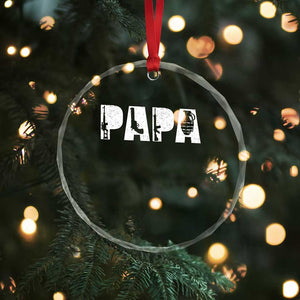 Proud Hunter Dad Crystal Glass Ornament Funny Hunting Lifestyle Fathers Day Gift TS12 Print Your Wear