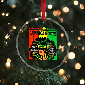 Proud Jamaican Afro Black Woman Crystal Glass Ornament Remembering My Ancestors Jamaica Pride TS10 Print Your Wear