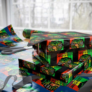 Proud Jamaican Afro Black Woman Wrapping Paper Roll Remembering My Ancestors Jamaica Pride TS10 Black Print Your Wear