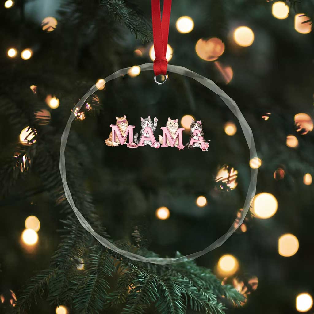 Proud Maine Coon Mama Crystal Glass Ornament Cat Lover Gift TS12 Print Your Wear