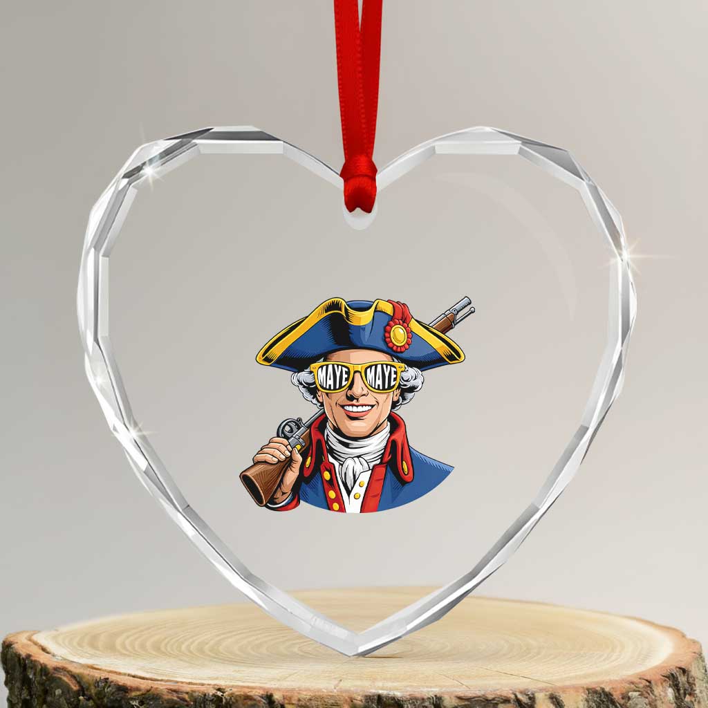Proud Maye Lover Heart Crystal Glass Ornament Football Fan Supporter TS12 Transparent Glass 3'' Heart Print Your Wear