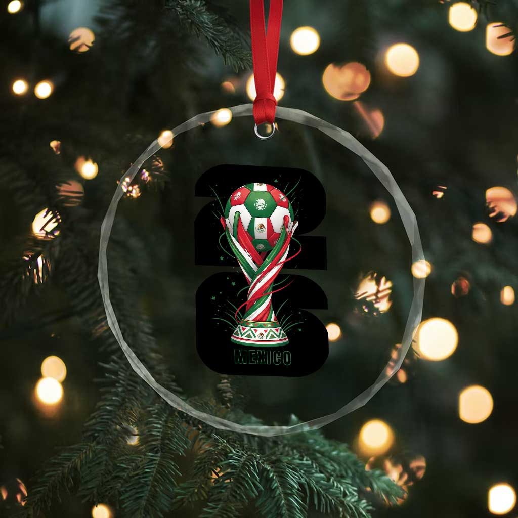 Proud Mexico National Soccer Lover Fan Gift Crystal Glass Ornament TS12 Print Your Wear