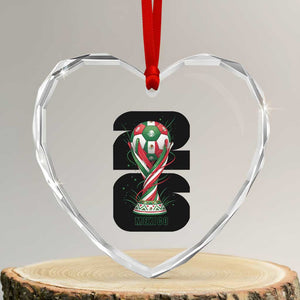 Proud Mexico National Soccer Lover Fan Gift Heart Crystal Glass Ornament TS12 Transparent Glass 3'' Heart Print Your Wear