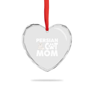 Proud Persian Cat Mom Heart Crystal Glass Ornament Fluffy Cat Lover Gift For Her TS12 Print Your Wear
