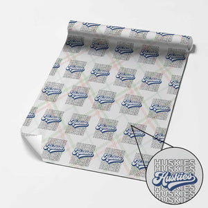 Proud Siberian Husky Fan Wrapping Paper Roll Sports Dog Lover TS12 Christmas Plaid Print Your Wear