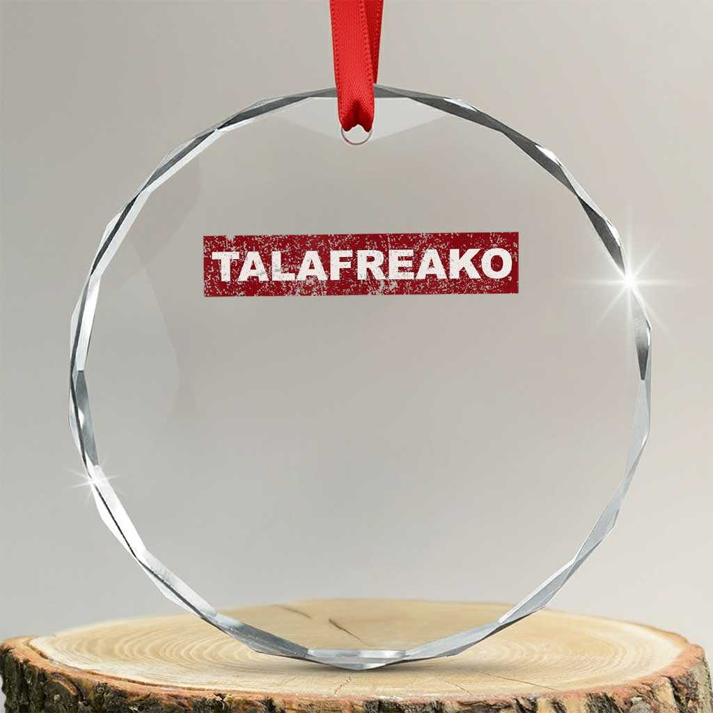Proud Talafreako Crystal Glass Ornament James Talarico Voter Political Supporter TS02 Transparent Glass 3'' Circle Print Your Wear