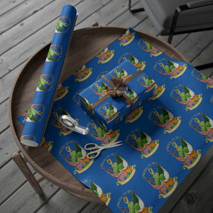Proud To Be Irish American Wrapping Paper Roll Vintage Ireland USA Flag Shamrock Harp TS11 Blue Print Your Wear