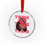 Proud Trini Afro Black Woman Crystal Glass Ornament Trinidad and Tobago Flag Pride TS10 Transparent Glass 3'' Circle Print Your Wear
