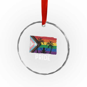 Puerto Rican LGBTQ Crystal Glass Ornament Boricua Rainbow Flag Pride TS10 Print Your Wear