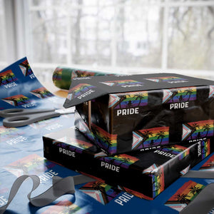 Puerto Rican LGBTQ Wrapping Paper Roll Boricua Rainbow Flag Pride TS10 Black Print Your Wear