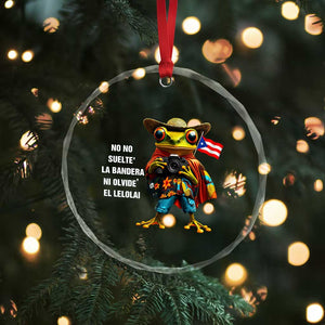 Puerto Rico Coqui' Crystal Glass Ornament Debí Tirar Más Fotos - Print Your Wear