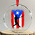 Puerto Rico Flag Baseball Crystal Glass Ornament Cool Distressed Jersey Gift Boricua Boys - Print Your Wear
