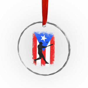 Puerto Rico Flag Baseball Crystal Glass Ornament Cool Distressed Jersey Gift Boricua Boys TS10 Print Your Wear