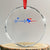 Puerto Rico Flag Crystal Glass Ornament Heartbeat EKG Pulse Boricua Pride Summer Beach - Print Your Wear