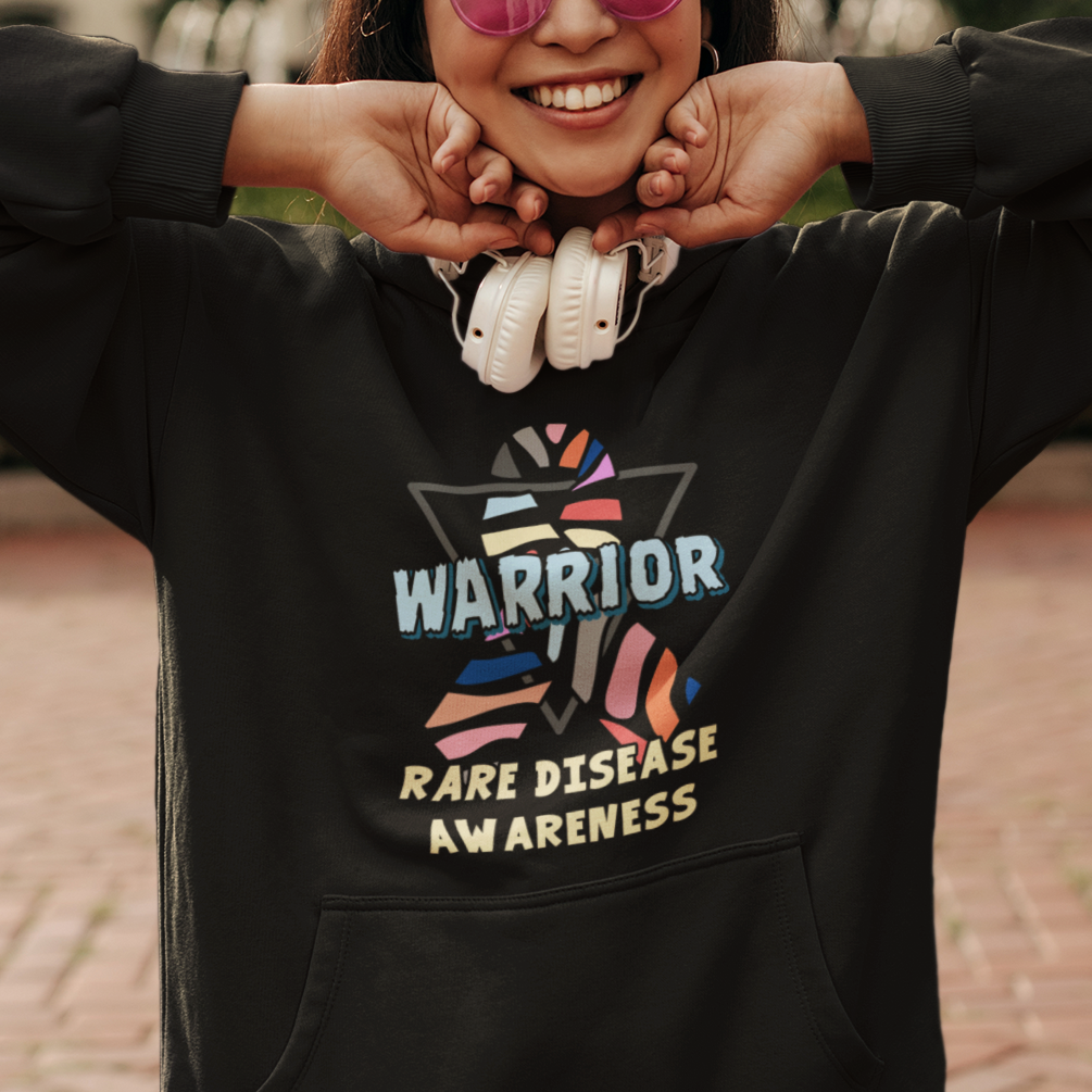 Rare Disease Day Shirts Hoodie Rare Disease Warrior Rare Disease Awareness Zebra Ribbon Fighter TS02 Printyourwear