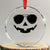 Pumpkin Face Crystal Glass Ornament Vintage Jack o Lantern Jackolantern Spooky Season Halloween TS10 Transparent Glass 3'' Circle Print Your Wear