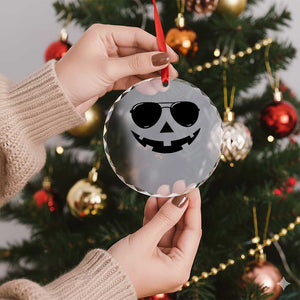 Pumpkin Face Crystal Glass Ornament Vintage Jack o Lantern Jackolantern Spooky Season Halloween TS10 Print Your Wear