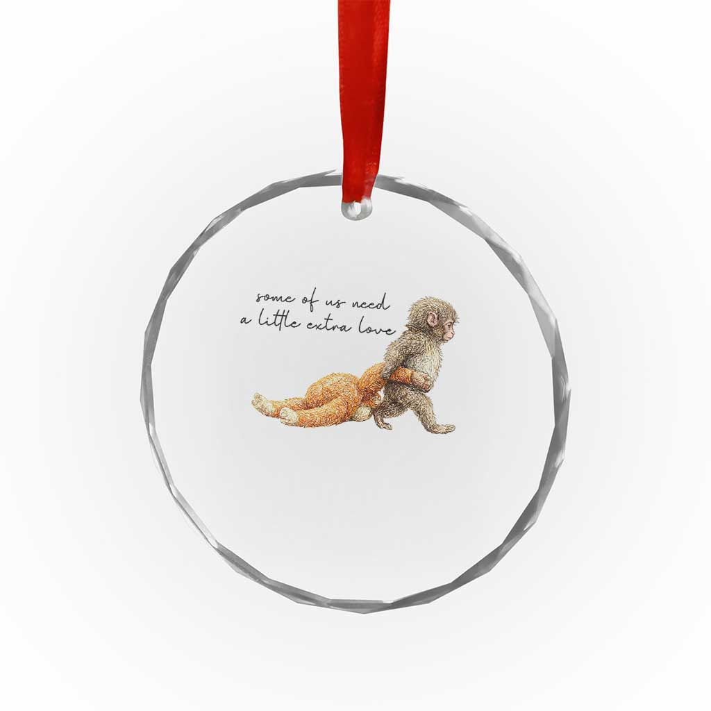 Punch Mokey Crystal Glass Ornament Viral Trend Baby Monkey Meme TS14 Print Your Wear