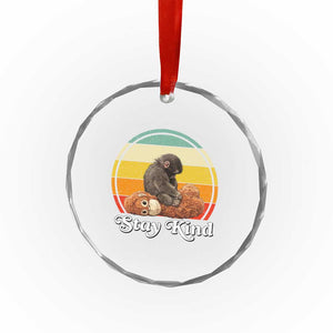Punch Mokey Crystal Glass Ornament Viral Trend Baby Monkey Stay Kind TS14 Print Your Wear