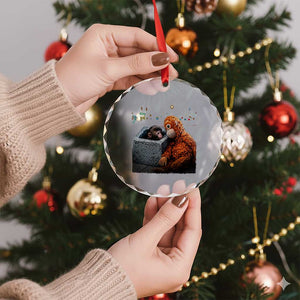Punch Mokey Crystal Glass Ornament Viral Trend Baby Monkey Streets Meme TS14 Print Your Wear