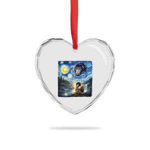 Punch Mokey Heart Crystal Glass Ornament Viral Baby Monkey Starry Night Van Gogh TS14 Print Your Wear