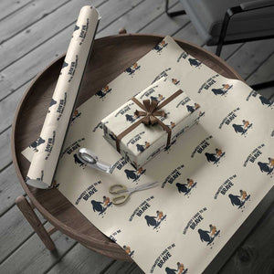 Punch Monkey And Nihilist Penguin Viral Wrapping Paper Roll Ultimately I Have To Be Brave TS14 Beige Print Your Wear