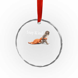 Punch Monkey Viral Trend Crystal Glass Ornament Stay Kind TS14 Print Your Wear