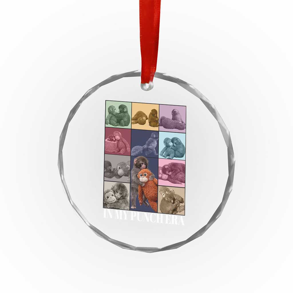 Punch The Monkey Crystal Glass Ornament In My Punch Era Baby Monkey Hugging Plush TS11 Print Your Wear