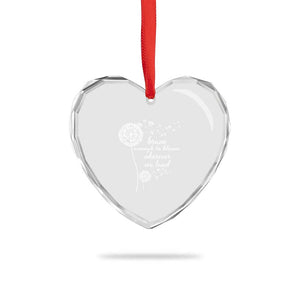 Purple Up For Military Kids Heart Crystal Glass Ornament Brave Enough To Bloom Wherever We Land Month of Military Child TS02 Print Your Wear