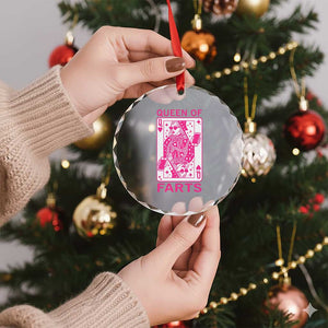 Queen of Farts Crystal Glass Ornament Funny Joke Inappropriate Fart Prank Gift TS10 Print Your Wear