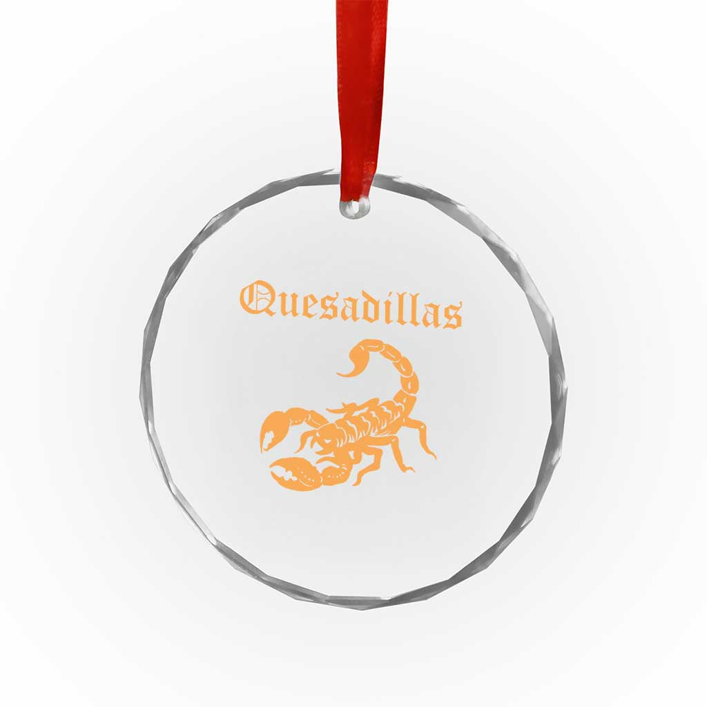Quesadillas Scorpion Crystal Glass Ornament Burnt Orange Southwestern TS14 Print Your Wear